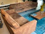 Sissy Boy Hoekbank Cognac Leer - 2 & 3 Zits, 250 tot 300 cm, Gebruikt, Hoekbank, Ophalen of Verzenden