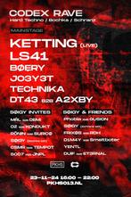 2 tickets Codex rave festival 23 nov PKHS, Tickets en Kaartjes, Evenementen en Festivals, Twee personen