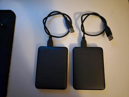2x WD My Passport 1TB Externe HDD, Computers en Software, Harde schijven, Gebruikt, Laptop, Extern, HDD, USB, Ophalen of Verzenden