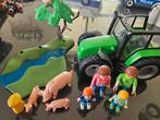 Playmobile tractor varkens hijskraan.  Set, Kinderen en Baby's, Speelgoed | Playmobil, Gebruikt, Ophalen of Verzenden