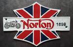 Norton Motor 1898 nostalgisch gietijzeren reclame bord, Reclamebord, Eu, Eu, Nieuw