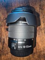 Canon lens EFS 18-55 met zonnekap, Ophalen, Zo goed als nieuw