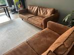 Te koop 2 banken Collin (leen Bakker) kleur cognac, Huis en Inrichting, Ophalen, Overige materialen, 150 tot 200 cm, Tweepersoons