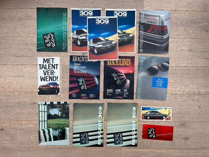 PEUGEOT 309 FOLDERS, Boeken, Auto's | Folders en Tijdschriften, Zo goed als nieuw, Peugeot, Ophalen of Verzenden