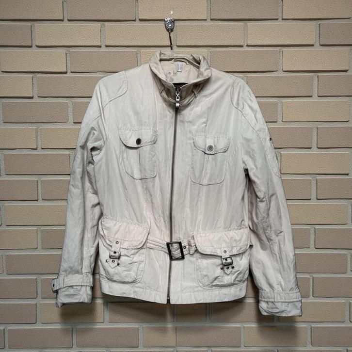 Reset Jas Maat 42 Beige Crème Cargo Style Zomer, Kleding | Dames, Jassen | Zomer, Zo goed als nieuw, Maat 42/44 (L), Beige, Verzenden