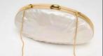 Zara clutch schelp purche parelmoer avondtas tas pareleffect, Ophalen of Verzenden, Nieuw, Wit, Overige merken