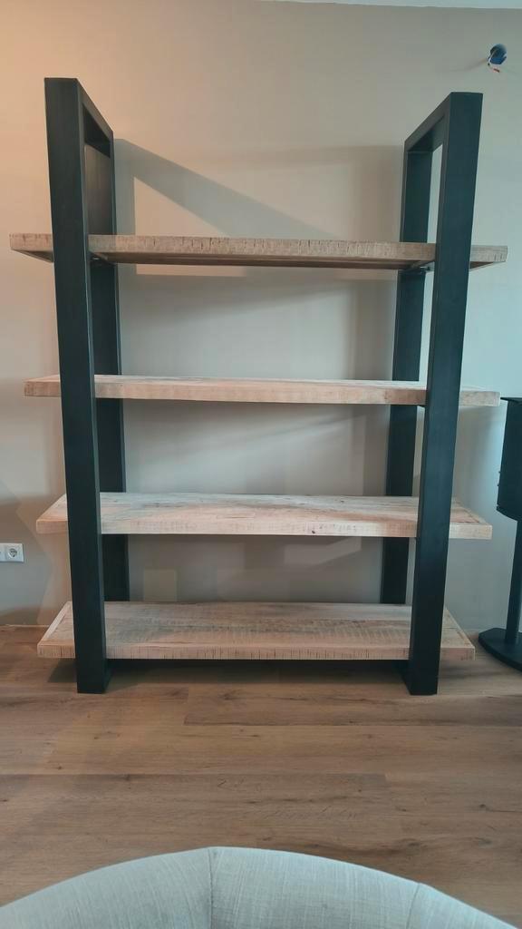 Industriële boekenkast stellingkast, Huis en Inrichting, Kasten | Boekenkasten, Zo goed als nieuw, 150 tot 200 cm, 150 tot 200 cm