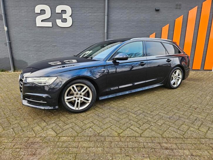 Audi A6 2.0 TDI 140KW 3xsline 2017 Blauw pano n.a.p, Auto's, Audi, Bedrijf, A6, Diesel, B, Stationwagon, Automaat, Origineel Nederlands