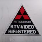 Leuke sticker.  MITSUBISHI.  KTV.VIDEO HI-FI.STEREO., Verzamelen, Ophalen of Verzenden, Zo goed als nieuw
