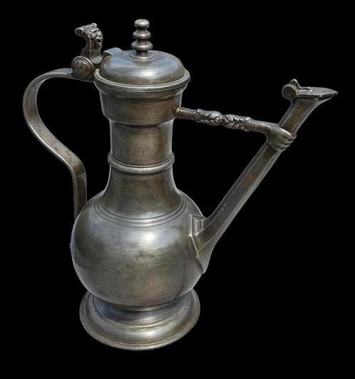 Antiek Zwitserse Tinnen Stegkan uit 1720, Antiek en Kunst, Antiek | Tin, Verzenden
