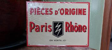 Reclamebord auto-onderdelen Paris Rhone