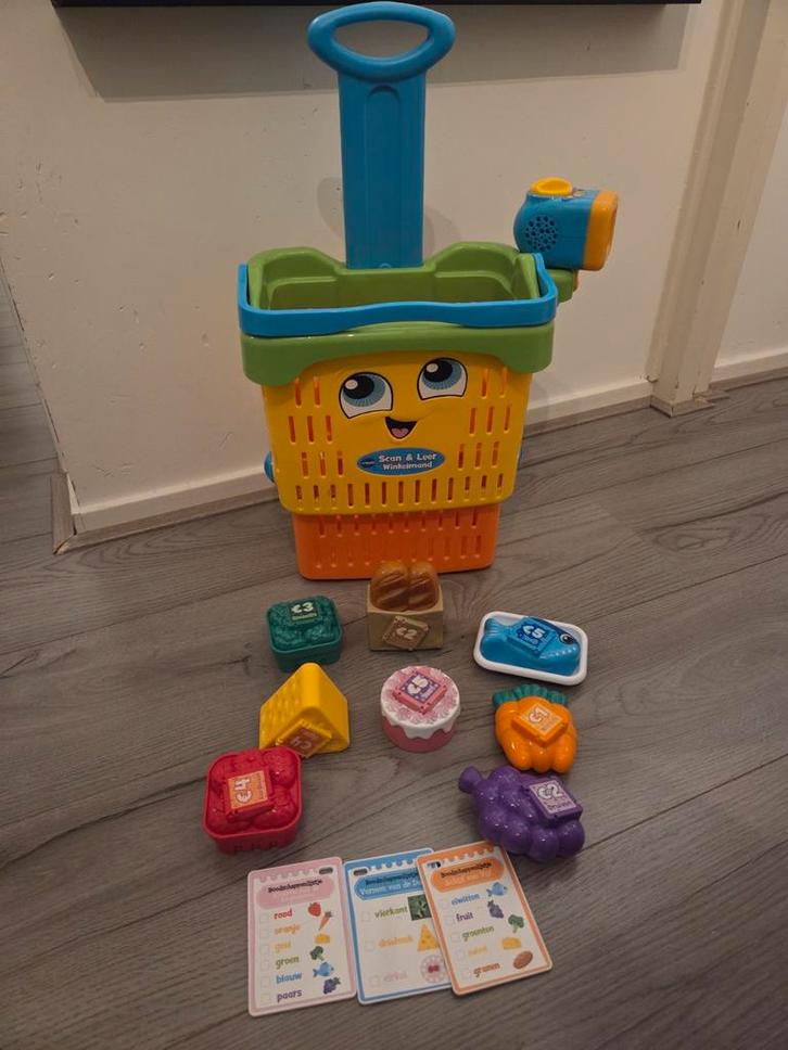 VTech Winkelmand met Scanner en Scanproducten, Kinderen en Baby's, Speelgoed | Babyspeelgoed, Gebruikt, Overige typen, Met geluid
