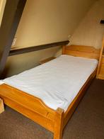 Mooi houten bed 90x190 + optioneel matras, Gebruikt, 90 cm, Eenpersoons, Bruin