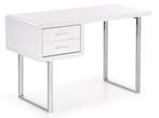 VOORRAAD Bureau met lades 120 cm breed Hoogglans wit NIEUW, Ophalen of Verzenden, Nieuw, Bureau