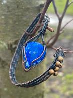 Lapis Lazuli Wirewrap Edelsteen Armband, Overige materialen, Blauw, Nieuw, Ophalen of Verzenden