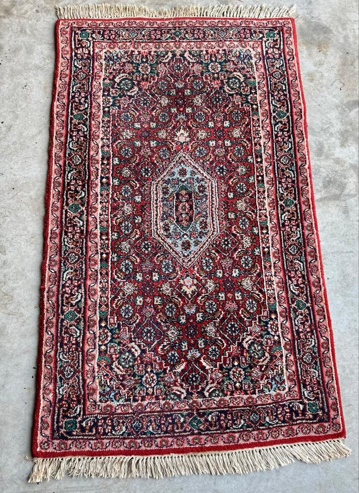 Handgeknoopt Bidjar Tapijt 95x158cm - Prachtige Staat!, Huis en Inrichting, Stoffering | Tapijten en Kleden, Gebruikt, 50 tot 100 cm