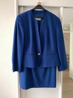 Heel mooi blauw pakje Gerry Weber jasje maat 44 en rok mt 46, Kleding | Dames, Blauw, Maat 46/48 (XL) of groter, Ophalen of Verzenden