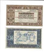Zilverbonnen 1 & 2 1/2 gulden 1938 - XF, Postzegels en Munten, Bankbiljetten | Nederland, 1 gulden, Verzenden