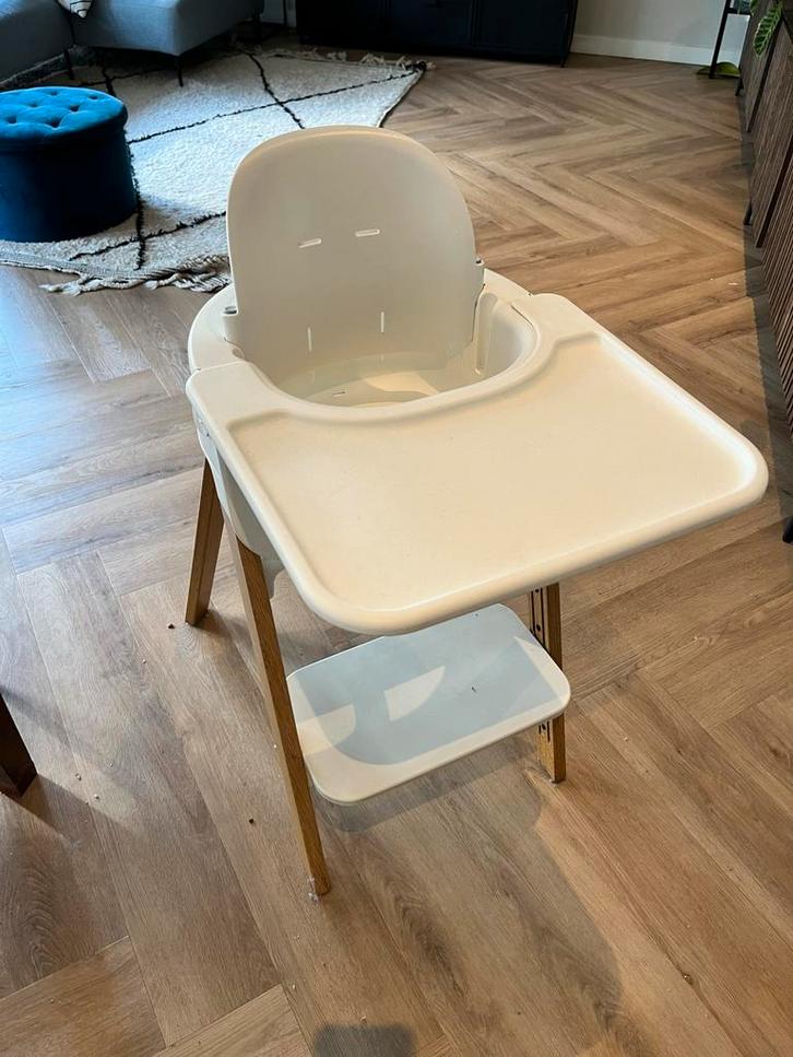 Stokke Steps Stoel - Eikenhout (Luxere Editie), Kinderen en Baby's, Kinderstoelen, Gebruikt, Meegroeistoel, Aanschuifbaar, Afneembaar eetblad