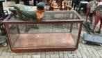Oude Toonbank Vitrine - Prachtig Exemplaar!, Huis en Inrichting, Kasten | Vitrinekasten, Met plank(en), Gebruikt, 100 tot 150 cm