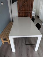 Wit Eettafel, Ophalen, 50 tot 100 cm, Zo goed als nieuw, Vier personen