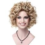 Moderne vlotte pruik kort krullend haar kleur 27T613, Verzenden, Nieuw, Pruik of Haarverlenging