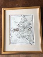 Antieke prent Bergen op Zoom, ingelijst, Antiek en Kunst, Kunst | Etsen en Gravures, Ophalen of Verzenden