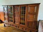 Buffetkast, servieskast, vintage kast, Huis en Inrichting, Kasten | Buffetkasten, Gebruikt, Glas, 200 cm of meer, 150 tot 200 cm