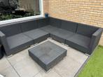 Loungeset met nieuwe kussens, Tuin en Terras, Tuinsets en Loungesets, Ophalen, 5 zitplaatsen, Gebruikt, Loungeset