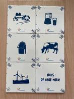 FrieslandCampina Tegeltjes Set, Gebruikt, Porselein of Keramiek, Schaal, Vierkant