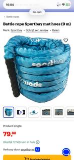Battlerope - Gebruikt, maar kan nog prima mee!, Sport en Fitness, Fitnessmaterialen, Ophalen, Gebruikt, Armen, Battle rope