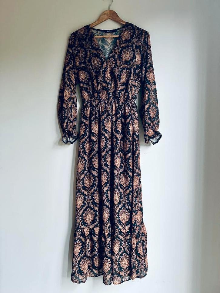 Mooie lange jurk print Jus de Pom maat S/M, Kleding | Dames, Jurken, Zo goed als nieuw, Maat 36 (S), Onder de knie, Ophalen of Verzenden