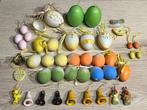 Paasversiering : 44 Items waarvan 2 paasei kaarsen, Ophalen of Verzenden, Zo goed als nieuw