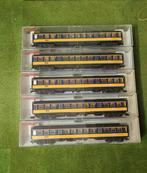 5 STUKS, Fleischmann plan W, NS, DC, Hobby en Vrije tijd, Modeltreinen | H0, Gelijkstroom, Fleischmann, Wagon, Ophalen of Verzenden