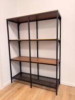2x Ikea Fjällbo stellingkasten (zwart metaal, hout), Huis en Inrichting, Kasten | Stellingkasten, Ophalen, Zo goed als nieuw