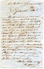 1877 Handgeschreven Briefje van Theodorus aan zijn tante, Verzenden