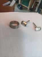 Titanium ring en manchetknopen, Sieraden, Tassen en Uiterlijk, Ringen, 20 of groter, Ophalen of Verzenden, Zo goed als nieuw, Dame