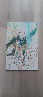 Abstract werk op hardboard, gesigneerd., Antiek en Kunst, Ophalen of Verzenden