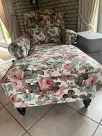 Prachtige gebloemde sofa chaise longue., Ophalen, Zo goed als nieuw