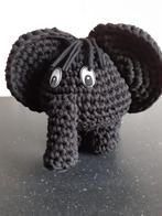 Olifant Ollie, gehaakt van textielgaren. Zwart., Ophalen of Verzenden, Nieuw, Haken