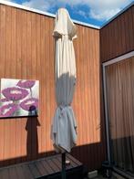 Mooie parasol met voet z.g,a.n, Ophalen of Verzenden, Zo goed als nieuw, Zweefparasol