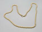 Gouden vintage rope/koord schakel ketting. 2026/76, ., Ophalen of Verzenden, Zo goed als nieuw, .