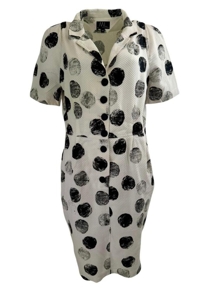 ML Collections jurk XL, Kleding | Dames, Jurken, Zo goed als nieuw, Maat 46/48 (XL) of groter, Zwart, Onder de knie, Ophalen of Verzenden