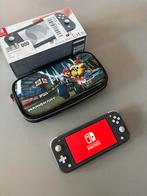 Nintendo Switch Lite Grijs + Mario Kart Tas, Spelcomputers en Games, Ophalen of Verzenden, Zo goed als nieuw, Zonder controller
