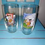Fred Flintstones glazen 2 stuks, Ophalen, Glas of Glazen, Gebruikt, Glas