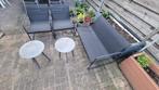 4 Delige Loungeset zwart licht gewicht., Tuin en Terras, Tuinsets en Loungesets, Ophalen, Gebruikt, Aluminium