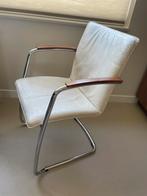 4 Leolux eetkamerstoelen Freyr, Gebruikt, Minder dan 75 cm, Leer, 50 tot 75 cm