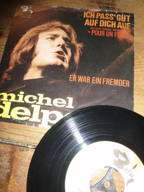 MICHEL DELPECH ich pass gut auf dich uf  pour un flirt 1971, Cd's en Dvd's, Vinyl Singles, Gebruikt, Pop, Ophalen of Verzenden