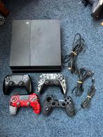 Playstation 4 met 3 controllers en kabels, Ophalen of Verzenden, Original, Met 3 controllers of meer, 500 GB