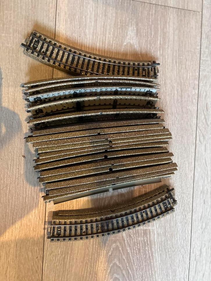 Marklin 5100 Bocht - Baanmateriaal, Hobby en Vrije tijd, Modeltreinen | H0, Gebruikt, Rails, Wisselstroom, Märklin, Analoog, Ophalen of Verzenden